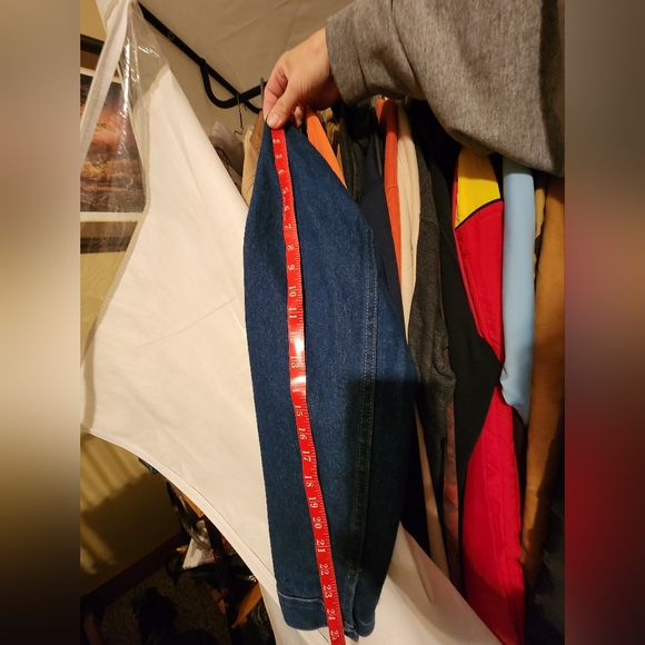 Wrangler Men's Cowboy Cut Blue Denim Jacket, Size LT - Picture 9 of 9